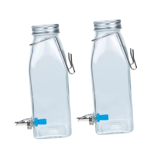 DRESSOOS 1 Satz Wasserspender für Haustiere Hasen wasserspender hasentrinkflaschen Hunde Ratte wasserkocher wasserflasche Käfig-Kaninchen-Flasche Wasserspender für kleine Haustiere Glas von DRESSOOS