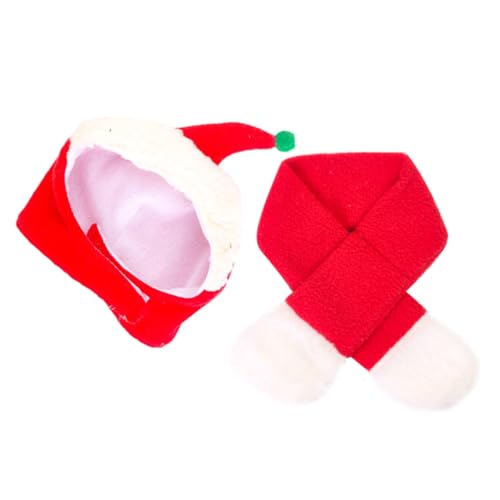 DRESSOOS 1 Set Haustier Weihnachtsset Dackel Welpenhüte Hundekostüme Hunde Weihnachtsoutfit Hunde Geburtstagsgeschenk Chihuahua Kleidung Weihnachts Kapuzenpullover Coole Jacke Für von DRESSOOS