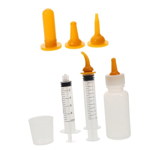 DRESSOOS 1 Set Haustierflasche Katzen Stillflasche Kleine Haustierfütterung Kleine Flasche Katzen Babyflasche Neugeborenen Stillflaschen Kätzchen Schnuller Für Kätzchen Säugende von DRESSOOS