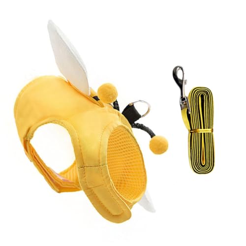 DRESSOOS 1 Set Katzenleine Katzengeschirr Verstellbares Gehseil Haustier Traktionsgurt Haustiergeschirr GEH Zugseil Outdoor Gehgeschirr Haustier Katzen Zuggurt Kätzchen Westengurt von DRESSOOS