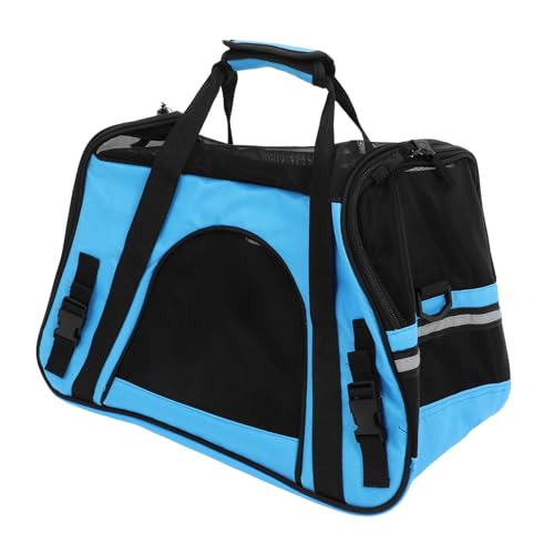 DRESSOOS Große Atmungsaktive Haustier Tragetasche Für Hunde Und Katzen Robuste Handtasche Ideal Für Den Park Und Tierarztbesuch Inklusive Pad 47 * 24 * 33cm von DRESSOOS