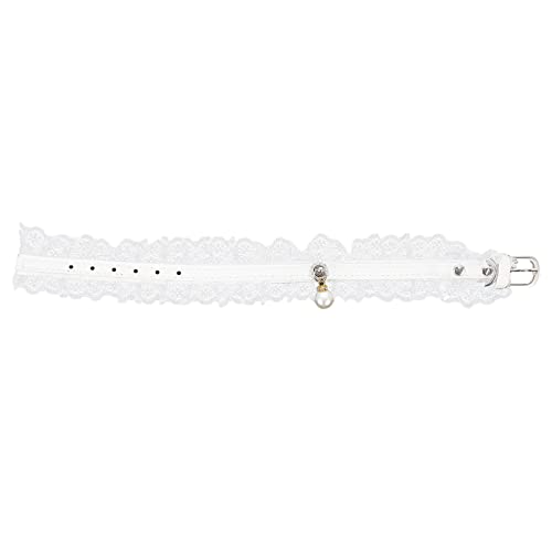 DRESSOOS 1 Stück Verstellbare Hundekatze Kragen Pet Hochzeit Spitze Kragen Mode Pet Halsband Zubehör von DRESSOOS