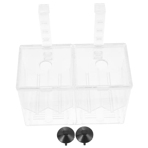 DRESSOOS 1 X Box Jungfisch Brutkasten Becherhaken Set Dichtungsbecher Fisch Brutkästen Aquarium Pflanzbecher Fisch Transportbehälter Futterspender Aquarium Jungfisch Zuchtkoffer von DRESSOOS