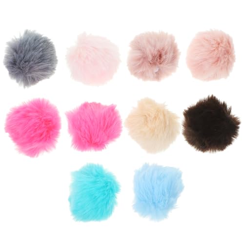 DRESSOOS 10St Flauschige Kugeln Kitten Katzen Kätzchen Katzen spielsachen katzenspielzeig Katzenspielzeug Katzensachen Bälle für Katzen Flauschige Dekorationen von DRESSOOS