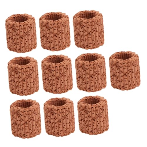 DRESSOOS 10St Wasserfester Ring Filter für Aquarien Zubehör für Terrarien Futterspender Aquarium pflanzenhalter Aquarienpflanzen Halterung Wasserpflanzenring Zubehör für Aquarien Keramik von DRESSOOS