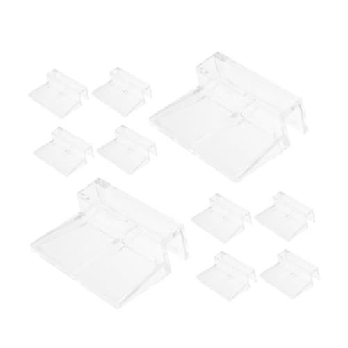 DRESSOOS 12 Stück Aquarium Abdeckungshalterung Fischglas Betta Fisch Wasseraufbereiter Fischnetz Aquarium Fischteiler Für Aquarium Randlos Aquariumdeckel Aquarium Deckel Clips von DRESSOOS