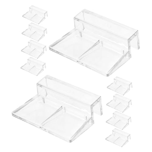 DRESSOOS 12 Stück Aquarium-Deckel-Clips, Aquarium-deckelhalter, Stabiles Aquarium-abdeckungsregal, Acryl-Clip Für Aquarium-Deckel, Aquarium-abdeckungshalter, Aquarium-zubehör von DRESSOOS