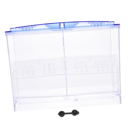 DRESSOOS 1Pc Juvenile Schlüpfen Box Korb Fisch Zucht Net Feeder Fisch Fisch Tanks Mini Fisch Tank Pumpe Zucht Tank Fischernetz Teich Fisch Zucht Inkubator Aquarien Kunststoff von DRESSOOS