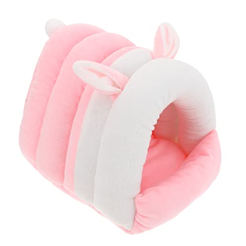 DRESSOOS Warmer Schlafsack 1stk Hamsternest Schlafsack Hamsterhausbett Hamsterbett Hamsterzubehör Hamster Warmes Nest Hamsterversteck Warmes Hamsterhaus Meerschweinchen Haustier Baumwolle von DRESSOOS