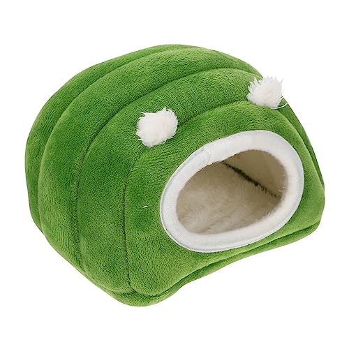 DRESSOOS 1Stk Hamsternest hamsterbett Kleintierbett Haustier Hamsterhaus Meerschweinchenbett zu Weihnachten Welpe Baumwollnest für Haustiere Haustierkäfig-Nest Hochelastischer Schwamm Green von DRESSOOS