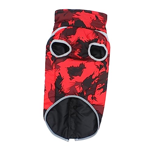 DRESSOOS 1Stk Haustierjacke Wasserdichter Regenmantel für Hunde Hund Regen Kleider Regenjacke Warmer Hundemantel Welpenmantel Hündchen Baumwollmantel Regenkleidung Jacken Haustier Hund von DRESSOOS