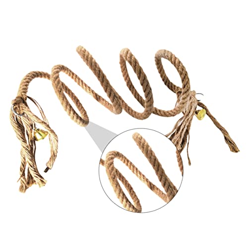 DRESSOOS 1Stk Kletterseil für Papageien großer Papageienkäfig Vogelnest Vogelschaukel Vogelbarsch vogelzubehör für käfig Bird Toys Papageien- Graupapagei Eisen Yellow von DRESSOOS