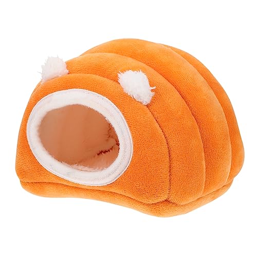 DRESSOOS 1stk Hamsternest Kleines Tier Schlafnester Für Hamster Ausgestopfter Igel Gefülltes Eichhörnchen Haustier Hamsterhaus Meerschweinchen Bett Igelhaus Orange Hochelastischer Schwamm von DRESSOOS