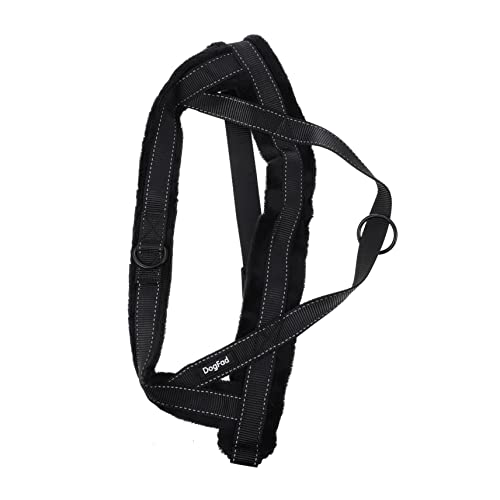 DRESSOOS 1stk Hundeleine Korsett Service Hund Laufgürtel Für Hunde Gepolsterter Hund Hundezubehör Für Das Auto Schnauze Kühlweste Für Hunde Welpenbedarf Kragen Bellen Puffer Co Black Nylon von DRESSOOS