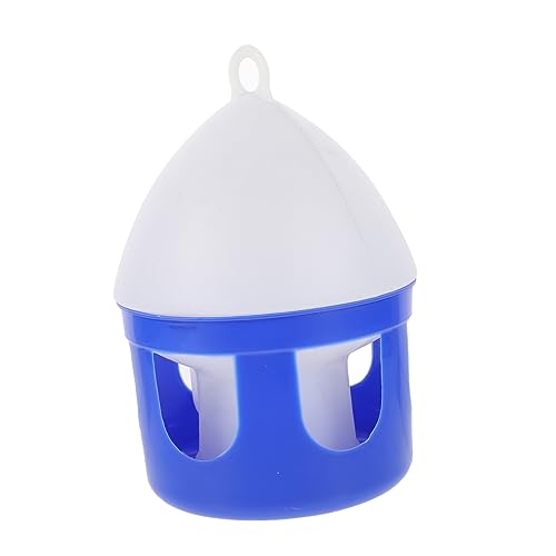 DRESSOOS 1stk Taubenkessel Wasserspender Für Vögel Wasserkühler Fasanentrinker Wasserbehälter Für Tauben Vogeltrinkerbecher Futterstelle Für Haustiertauben Haustier-Vogel-tablett Blue PVC von DRESSOOS