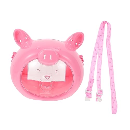 DRESSOOS 2 STK Hamsterkäfig Zum Mitnehmen Reisekäfig Für Kleintiere Kleiner Haustierkäfig Igelkäfig Im Freien Chinchilla-Tasche Papagei Minikäfig Heimtierbedarf Igel Handtasche Plastik Rosa von DRESSOOS