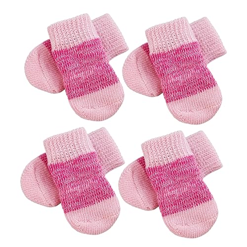 DRESSOOS 2 Sätze Haustier socken Anti-Rutsch-Hundesocken Bequeme Haustiersocken tierische bescherung pet paw sockenschuhe rutschfeste elastische Hundesocken Anti-Rutsch-Socke für Haustiere von DRESSOOS