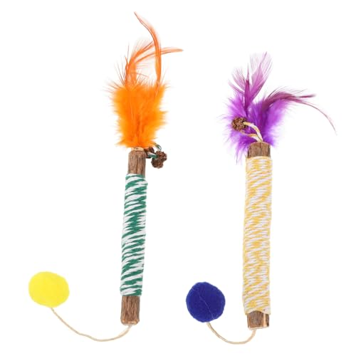 DRESSOOS 2 Stück Silberne Rattanstäbchen Katzen Kauspielzeug Zahnreinigungsspielzeug Katzen Silvervine Stäbchen Spielzeug Silvervine Stäbchen Für Katzen Katzen Kaustäbchen Für Katzen von DRESSOOS