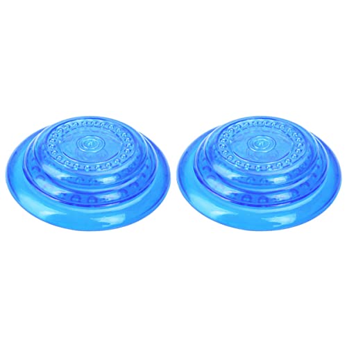 DRESSOOS 2pcs Hund Flying Disc Playthings Haustier Interaktives Spielzeug Hundetraining Requisiten (blau) von DRESSOOS