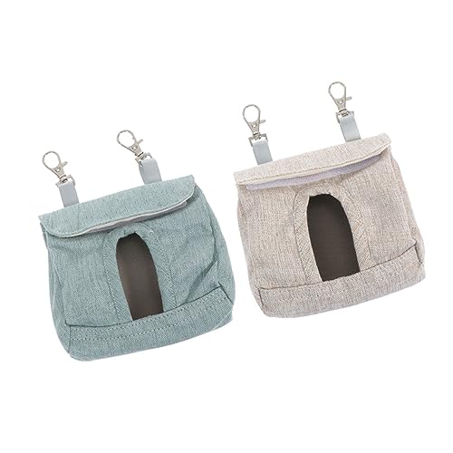 DRESSOOS 2st Kaninchen-heu-Tasche Futterautomat Für Kaninchen Heufresser Kaninchen Hasen-heu-krippe Futtersack Zum Aufhängen Futtersack Für Meerschweinchen Heu Stoff Langsames Essen Hängend von DRESSOOS