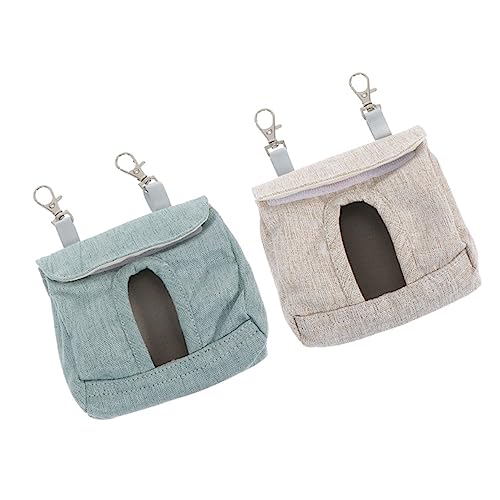 DRESSOOS 2st Kaninchen-heu-Tasche Futterbeutel Für Meerschweinchen Kleintiere Heu Heuspender Für Kleintiere Futtersack Für Hamster Hasen-heu-krippe Lebensmittel Chinchilla Stoff von DRESSOOS