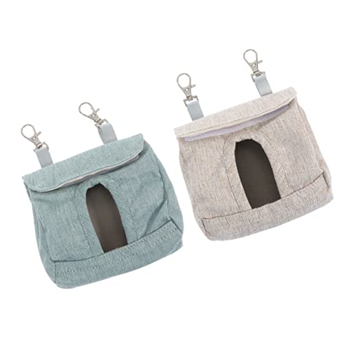 DRESSOOS 2st Kaninchen-heu-Tasche Ratte Heufütterung Etagenbett Meerschweinchen Käfig Futterautomat Für Pferdeheu Tiere Häschen-Feeder Meerschweinchen Fütterer Zum Aufhängen Wurf Huhn Stoff von DRESSOOS