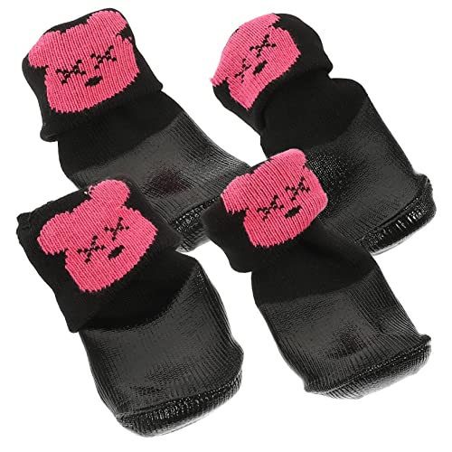 DRESSOOS 4 Haustier-Baumwollschuhe Schuhe winterliche hundestiefel hundeschuhe Winterschuhe für Hunde Astetische Raumdekoration Zubehör für Hundespaziergänge Haustierschuhe von DRESSOOS