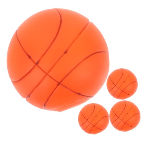 DRESSOOS 4 Stück Hundespielzeugball Peppiger Haustierball Trainingsball Für Hunde Hundetrainingsspielzeug Ausgestopftes Hundespielzeug Fußballspielzeug Für Hunde Backenzahn Basketball Gummi von DRESSOOS