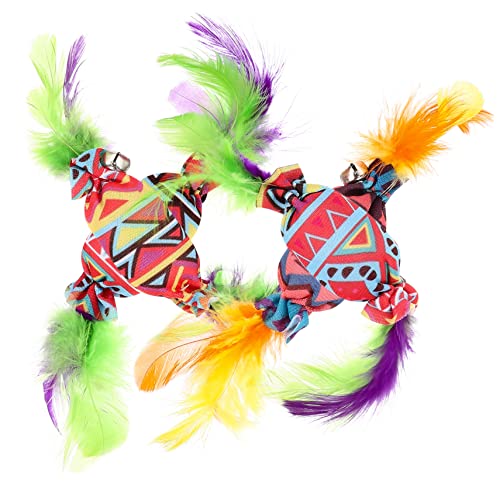 DRESSOOS Katze Intelligenz 4pcs Katze Spielzeug Glocke Kompakte Kätzchen Teaser Lustige Teaser Sticks Haustier Spielzeug DRESSOOS Katze Intelligenz 4pcs Katze Spielzeug Glocke Kompakte Kätzchen Teaser Lustige Teaser Sticks Haustier Spielzeug von DRESSOOS
