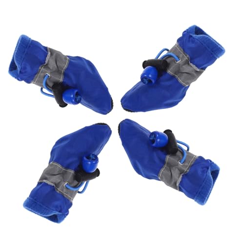 DRESSOOS 4 Stück Schuhe Für Hunde Kleiner Hund Regenmantel Pufferjacke Für Hunde Pflegeprodukte Für Hunde Hundeschuhe Für Große Hunde Hundeschuhe Mittel Chihuahua-Stiefel Hund Groß Züchten von DRESSOOS