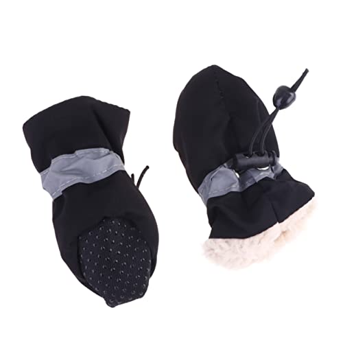 DRESSOOS 4 Stück Stiefel für Hunde Hundeschuhe rutschfeste Haustierschuhe pfotenschutz für Hunde Schuhe für Hunde Dog Shoes sockenschuhe Regenstiefel Hundestiefel Sohlen Schneeschuhe von DRESSOOS