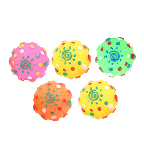 DRESSOOS Langlebiges Hundespielzeug 5st Pet-Ball- Dog Toy Hundespielzeuge Hundenapf Set Hundeball Geräuschmachendes Hundspielzeug Sound- Für Haustiere Soundspielzeug Für Hunde von DRESSOOS