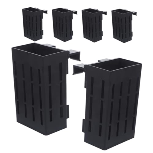 DRESSOOS 6st Ständer Für Wasserpflanzen Ultimative Hängende Wasserpflanzbecher Aquariensubstrat Für Lebende Pflanzen Aquariumheizung Schwebend Aquariensalz Wasser- Tank Plastik Black von DRESSOOS