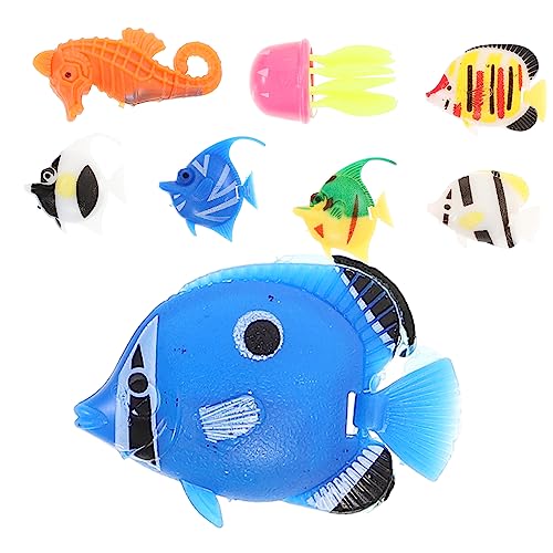 DRESSOOS 8 Stück Künstliche Fischverzierung Für Aquarien Schwimmende Fischmodelle Realistische Dekoration Für Aquarien Künstliche Fische Für Aquarium Dekor Und Lernspielzeug von DRESSOOS