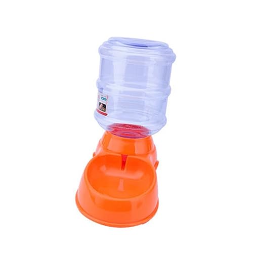 DRESSOOS Automatischer Trinkbrunnen Für Hunde Und Katzen Wassernapf Mit Aktivkohlefilter Leiser Betrieb Orangefarbenes Design Ideal Für Haustiere Zur Optimalen Wasseraufnahme von DRESSOOS