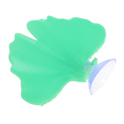 DRESSOOS Betta ruhende blätter Dekorationen für Aquarien Figur Spielzeughängematte Tulpen-Nachtlicht Betta Ruheblatt Betta Zucht Zubehör Betta Fischzubehör Blatt Hängematte Abs Light Green von DRESSOOS