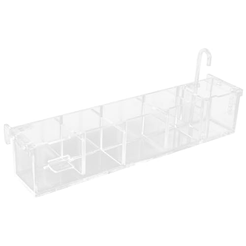 DRESSOOS Box Aquarium Zubehör Für Reptilien Tank Zirkulator Filter Für Aquarium Sieb Aquarium Block Fischglas Acryl Transparent von DRESSOOS