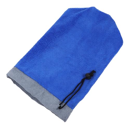 DRESSOOS Eichhörnchen-Badetuch Einstreu Für Kleintiere Haustierpflegetuch Bartagamen-badewanne Meerschweinchen-Handtuch Haustier-trockensack Frettchen-badetuchtasche Blue Stoff von DRESSOOS