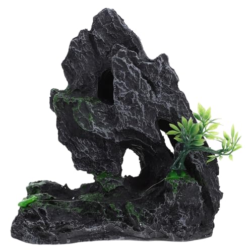 DRESSOOS Fischtank Künstliche Rockery Desktop Ornament Aquarium Szene Rockery Statue von DRESSOOS