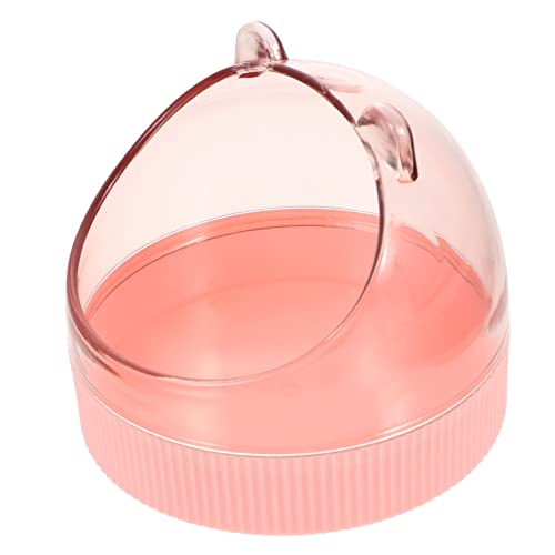 DRESSOOS Futternapf Für Kleintiere Behälter Essen Trinkbrunnen Für Haustiere Hängender Hundenapf Hund Wassernapf Container Katzenzwinger Ball Hundenäpfe Hamster-futterteller Rosa Acryl von DRESSOOS