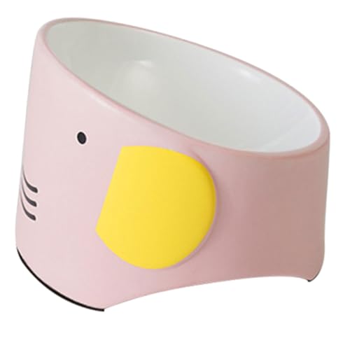 DRESSOOS Futternapf für Katzen Katzennapf Katzenversorgung pet Water Bowl katzenfutter schüssel hundenapf Porzellan Futternapf für den täglichen Gebrauch Haustiernapf Keramik Rosa von DRESSOOS