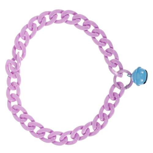 DRESSOOS Glockenhalsband Für Haustiere Tragbares Hundehalsband Welpenhalsband Kätzchenhalsband Katzenhalsband Im Freien Kätzchen-Kragen Katzenversorgung Violett Acryl von DRESSOOS