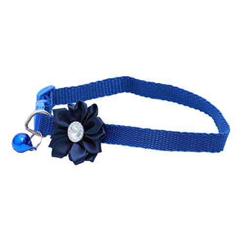 DRESSOOS Halsband Für Haustier Katzenhalsband Bandana Kleidungsetikett Welpen Welpenstreuhalsbänder Süßes Welpenhalsband Kragen Schnalle Haustier Hundehalsband Welpenmarke Blue von DRESSOOS