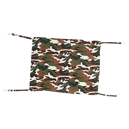 DRESSOOS Hamster Hängematte Frettchen Hängematte hängende Katzenhängematte Welpenzubehör Ratte hamsterbett Hamster Spielzeug Hamster Hängebett Zubehör für hängende Käfige Sherpa Camouflage von DRESSOOS