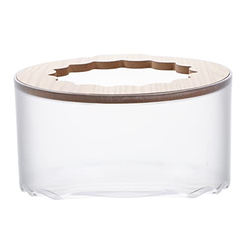 DRESSOOS Hamster Toilette Rennmaus Hamsterkäfig Ratten Die Wurf Hamsterspielzeug Wannen Brunnen Hamsterflasche Handhaben Töpfchen Hängematte Seife Hamsterröhren Hölzern Transparent von DRESSOOS