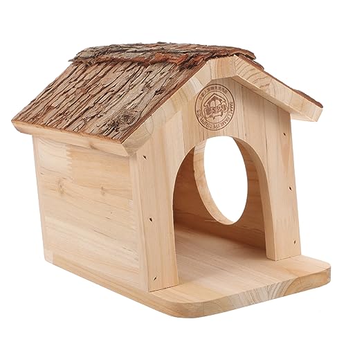 DRESSOOS Hamsterhütte hamsterhaus Hamsterzubehör für Käfige Hamstermöbel Tore Ratte fangen Zaun Hamsterhäuser Hamsterversteck Verstecke für Hamster aus Holz Hamsterkäfig hölzern von DRESSOOS