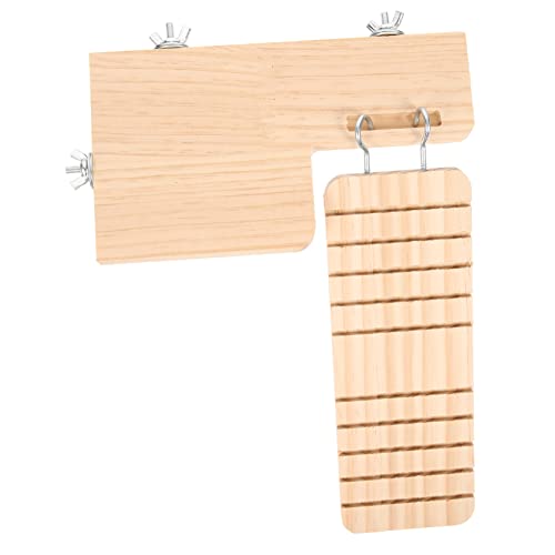 DRESSOOS Hamsterkäfig Hängespielzeug Set Holzplattform wasserdichte Leiter Haustier Klettern Zufälliger Stil Robust Und Sicher Ideal Für Hamster Mäuse Und Kleintiere von DRESSOOS