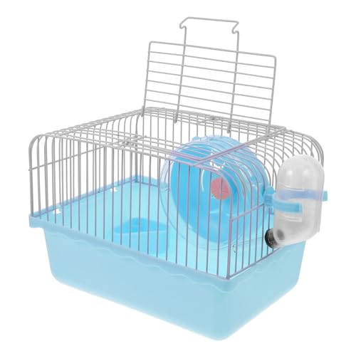 DRESSOOS Hamsterkäfig Rattenträger Kleintiertransporter Hamster-reisetransporter Reisekäfig Für Ratten Hamster Tragetasche Tragbare Transportbox Für Hamster Hamsterträger Blue Abs von DRESSOOS