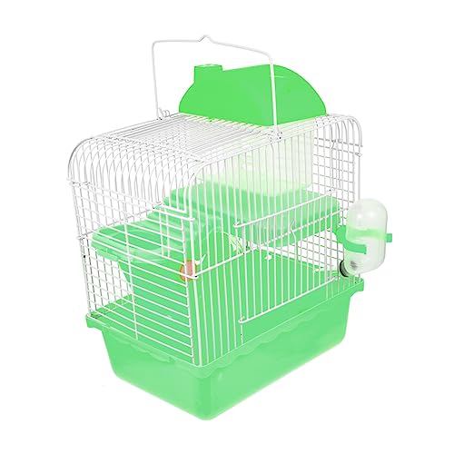 DRESSOOS Hamsterkäfig kleine Haustierhütte Mäusekäfig Kleiner Haustierkäfig Rattennest Tierspielzeug Hamster Spielzeug hamsterspielzeug Rattenhütte dekoratives Hamsterhaus Plastik Green von DRESSOOS