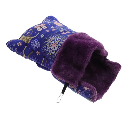 DRESSOOS Hamsternest l Kleine Haustier-hängematte Schlafsack Für Ratten Hamsterkäfig Hamsterbett Schlafsack Für Katzen Warmer Schlafsack Für Haustiere Kleiner Hundeschlafsack Segeltuch Blue von DRESSOOS